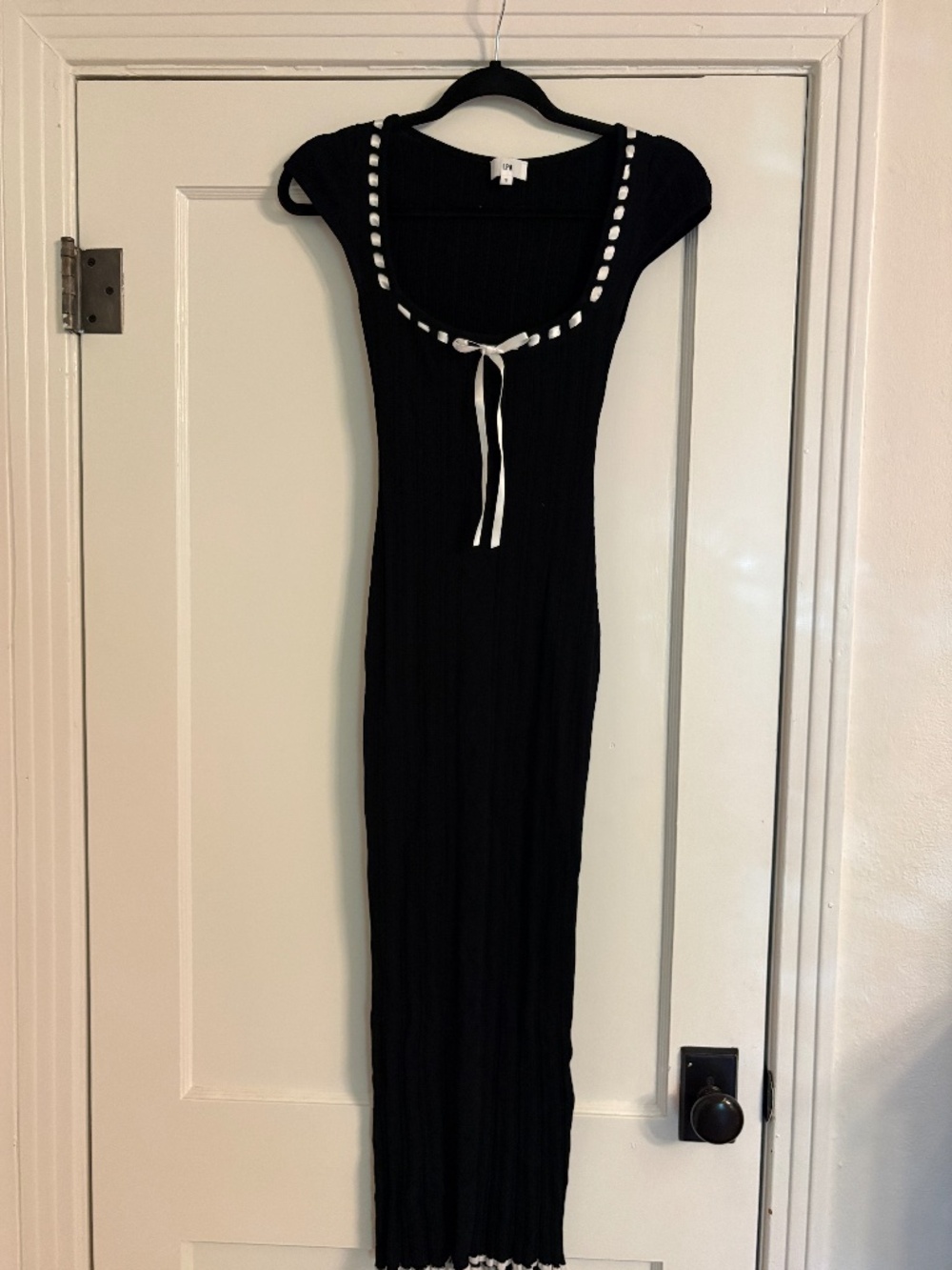 LPA Jonna Midi Dress in Black